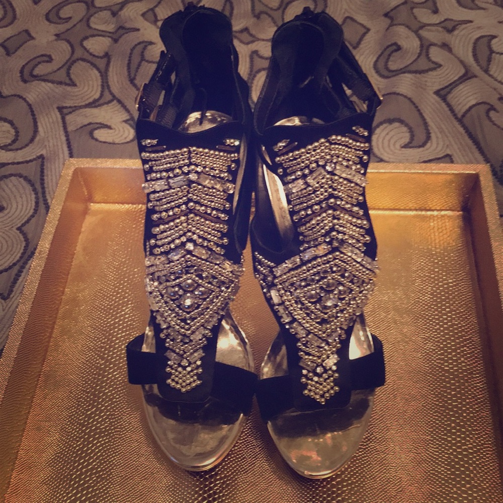 BEBE Gladiator high heels